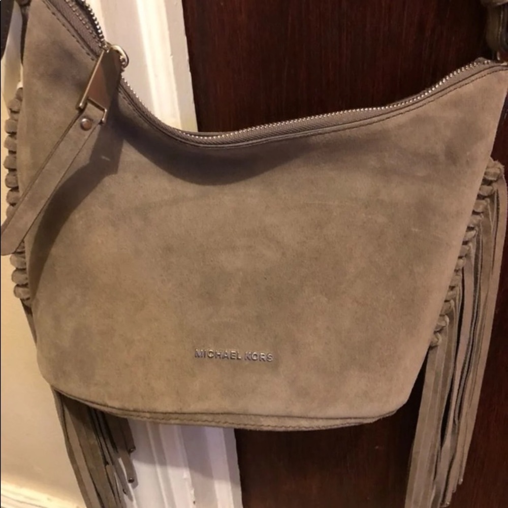 Michael Kors “Billy” Suede Messenger Bag